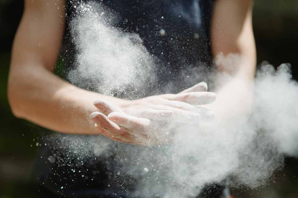 chalking hands