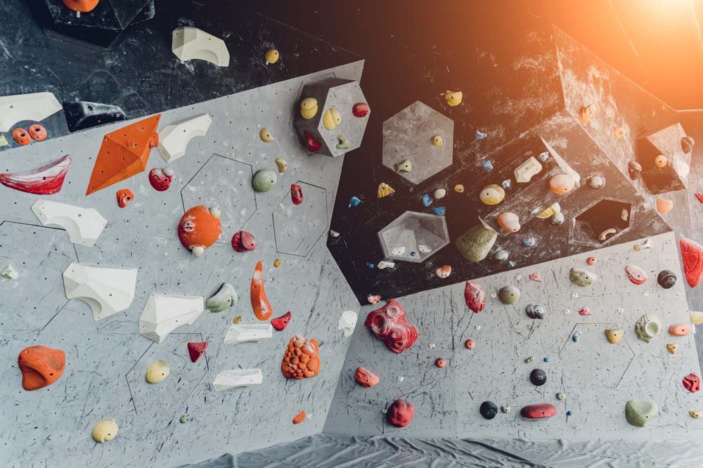 indoor bouldering wall