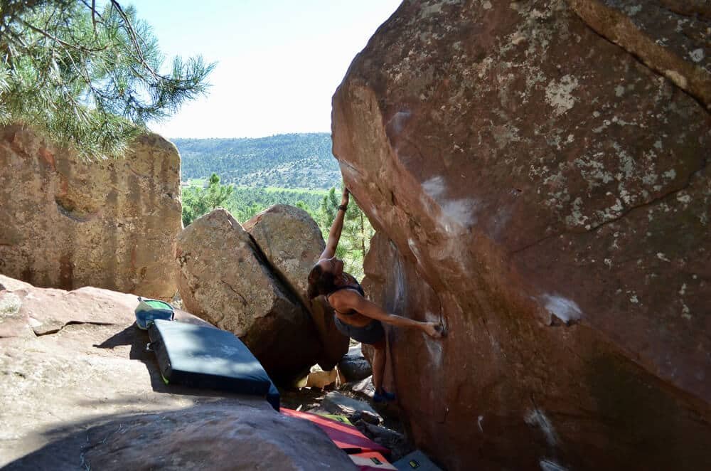 bouldering in albarracin