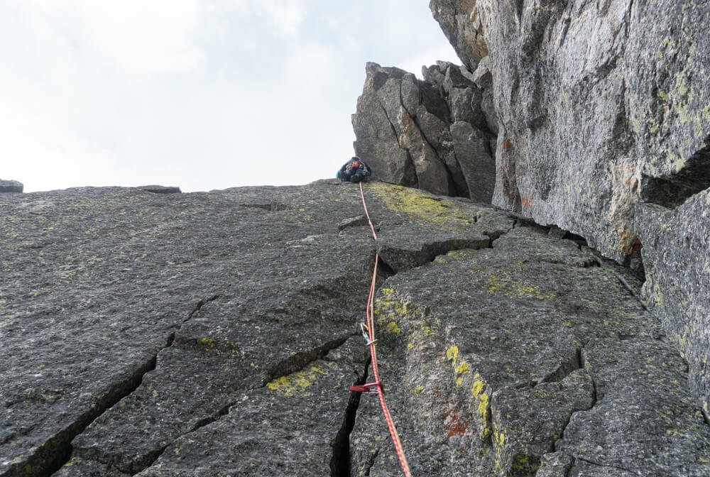 trad climber outdoors