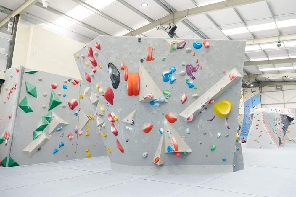 indoor bouldering wall